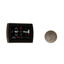 THERMASOL® STCM-SVRD-AN Signatouch Series Single Touch Shower Control, Capacitive Touch Screen Panel, Antique Nickel, For Use With Smart Steam, Fast Start, Auto PowerFlush, Light and Sound System
