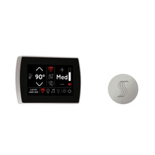 THERMASOL® STCM-SVRD-PC Signatouch Series Single Touch Shower Control, Capacitive Touch Screen Panel, Polished Chrome, For Use With Smart Steam, Fast Start, Auto PowerFlush, Light and Sound System