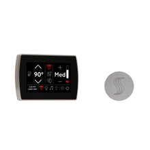 THERMASOL® STCM-SVRD-SC Signatouch Series Single Touch Shower Control, Capacitive Touch Screen Panel, Satin Chrome, For Use With Smart Steam, Fast Start, Auto PowerFlush, Light and Sound System