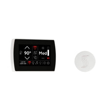 THERMASOL® STCM-SVRD-WHT Signatouch Series Single Touch Shower Control, Capacitive Touch Screen Panel, White, For Use With Smart Steam, Fast Start, Auto PowerFlush, Light and Sound System