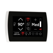 THERMASOL® STCM-WHT Signatouch Series Single Touch Shower Control, Capacitive Touch Screen Panel, White, For Use With Smart Steam, Fast Start, Auto PowerFlush, Light and Sound System