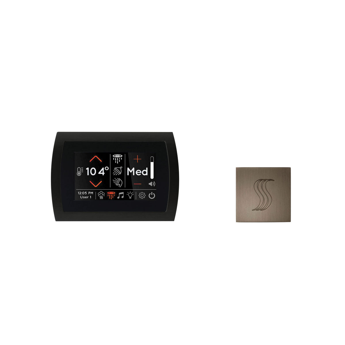 Signatouch Series - Modern Steam Shower Kit with Square Trim