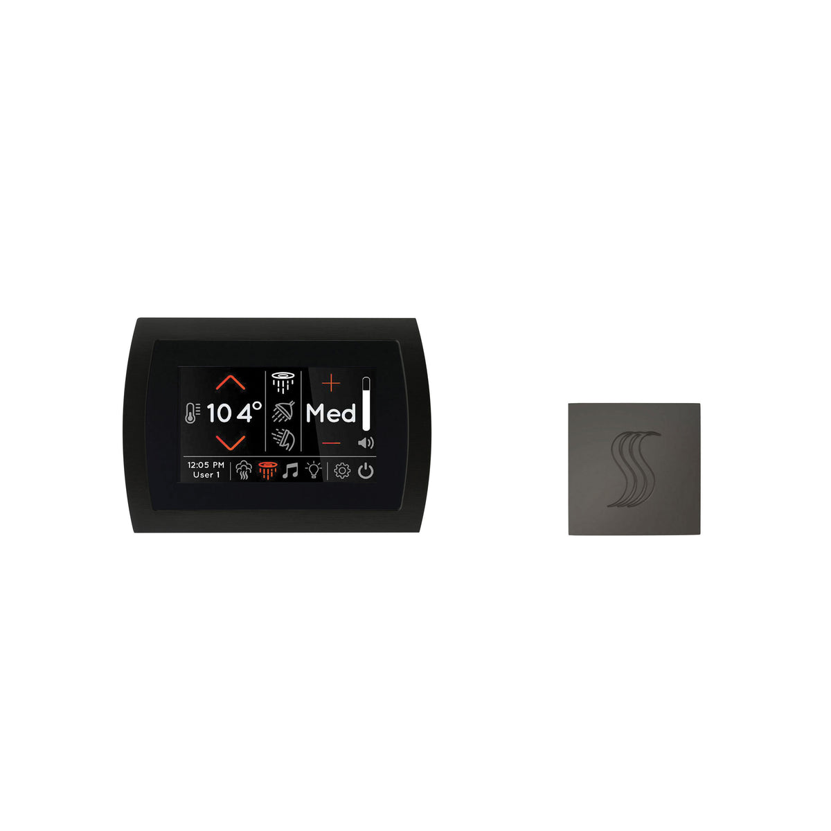 Signatouch Series - Modern Steam Shower Kit with Square Trim