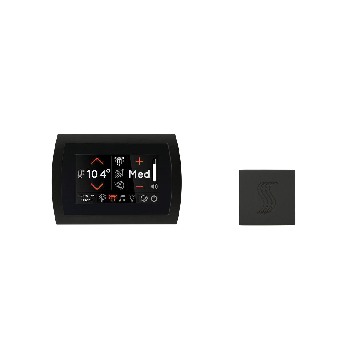 Signatouch Series - Modern Steam Shower Kit with Square Trim