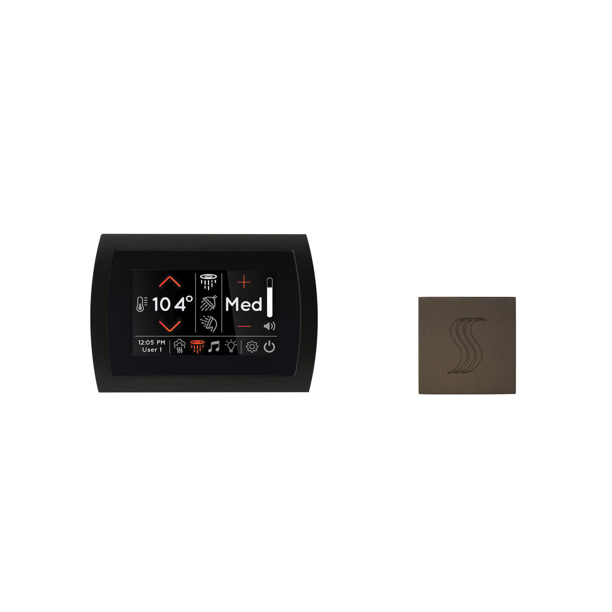 Signatouch Series - Modern Steam Shower Kit with Square Trim