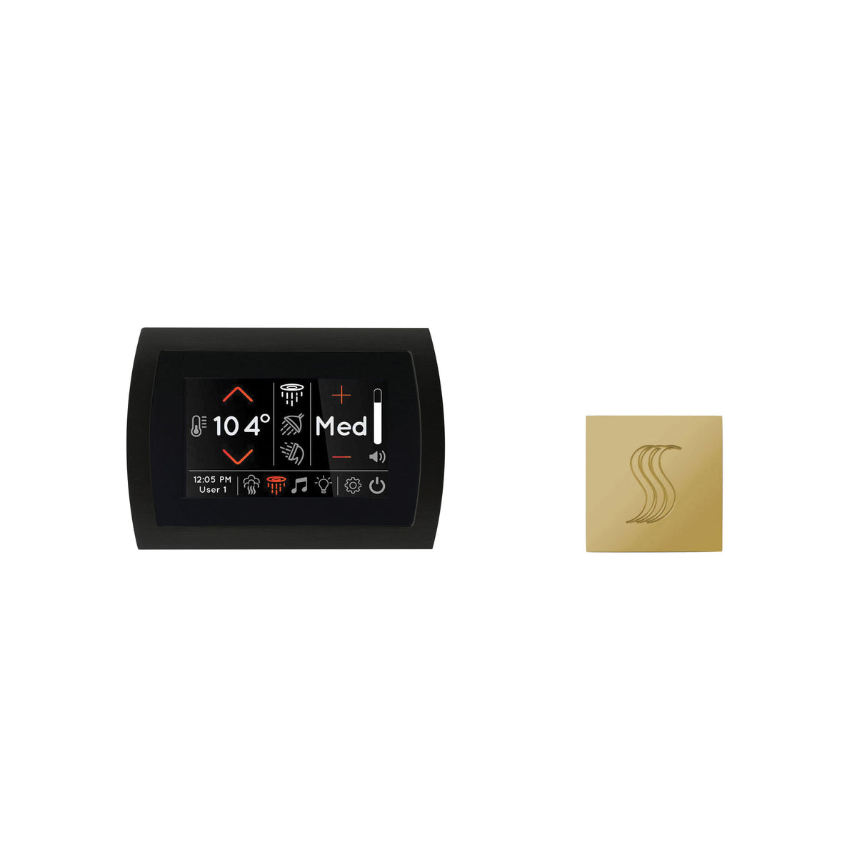 Signatouch Series - Modern Steam Shower Kit with Square Trim