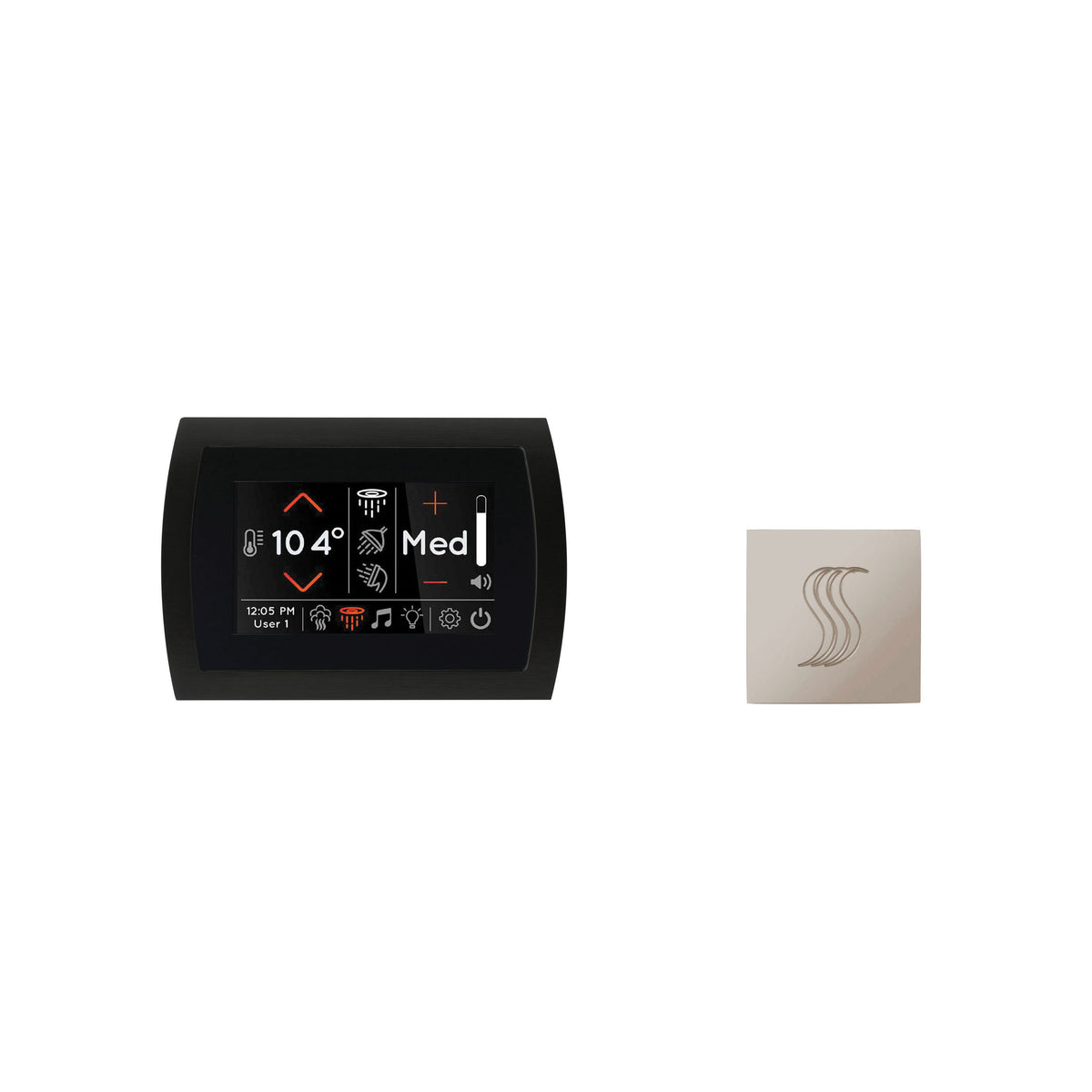 Signatouch Series - Modern Steam Shower Kit with Square Trim