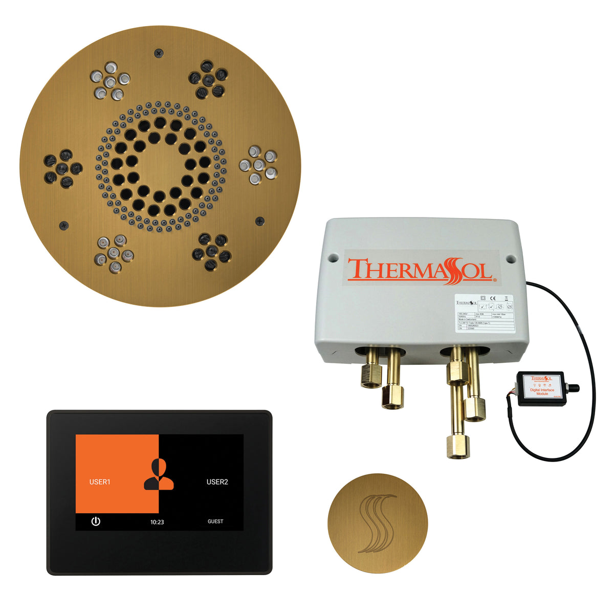 Wellness - Steam Shower Package with Round Trim