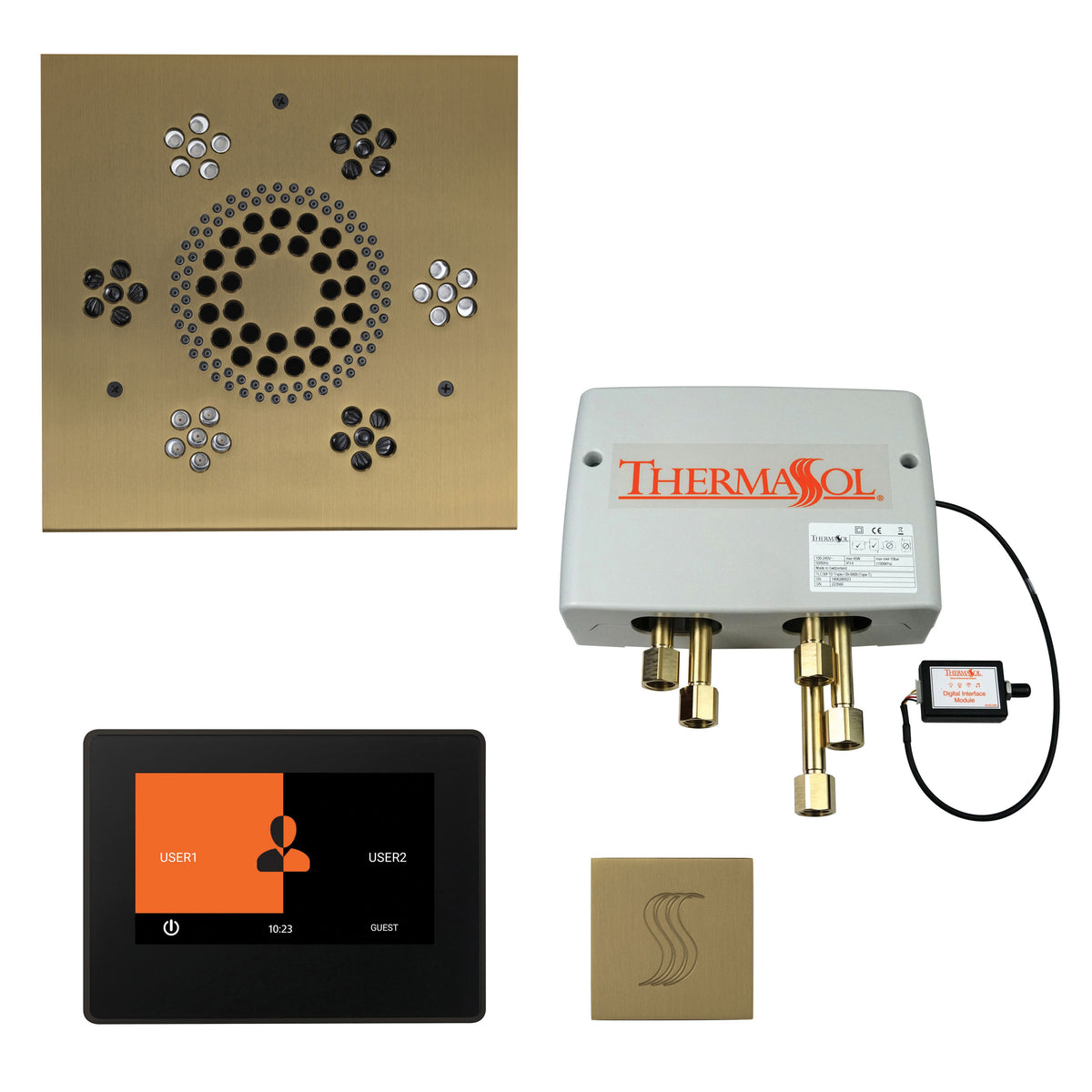 Wellness - Steam Shower Package with Square Trim