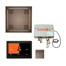 THERMASOL® TWPH10US-AN Wellness Total HydroVive Package With Square Trim, LCD Display, Touch Screen Panel, Antique Nickel, For Use With TFX, SSA and PRO Series Steam Generators