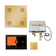 THERMASOL® TWPH10US-PG Wellness Total HydroVive Package With Square Trim, LCD Display, Touch Screen Panel, Polished Gold, For Use With TFX, SSA and PRO Series Steam Generators