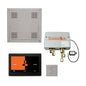 THERMASOL® TWPH10US-SC Wellness Total HydroVive Package With Square Trim, LCD Display, Touch Screen Panel, Satin Chrome, For Use With TFX, SSA and PRO Series Steam Generators