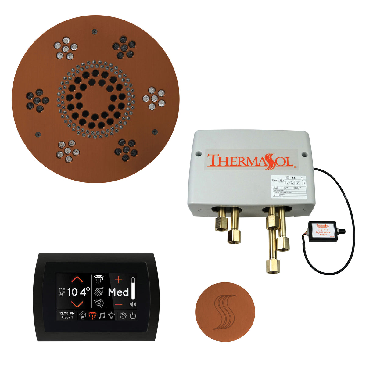 Wellness - Steam Shower Package with Round Trim - Twpsr