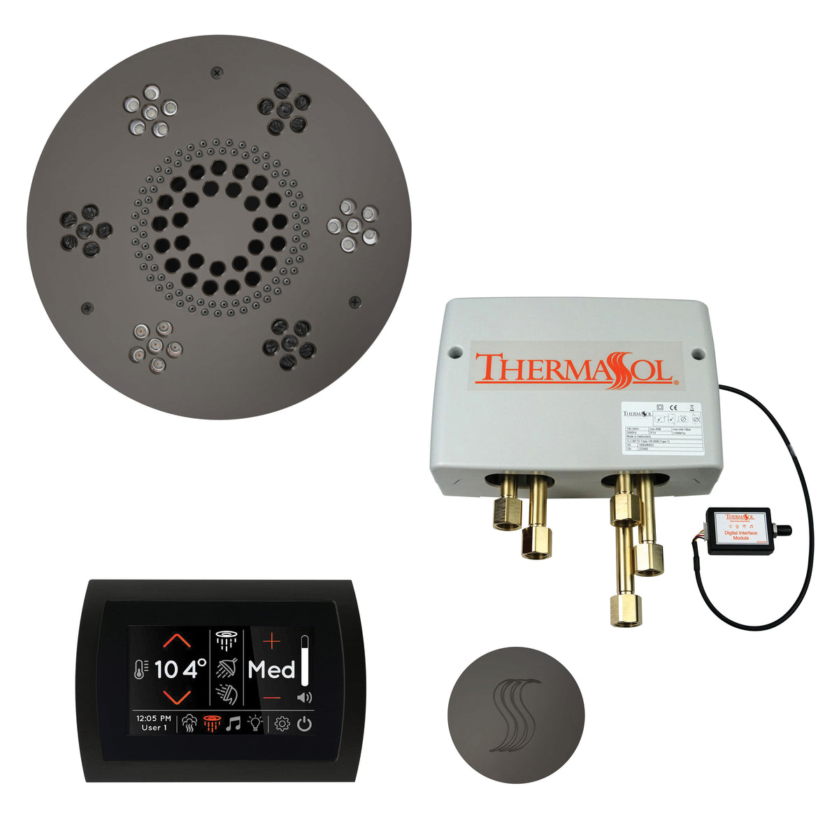 Wellness - Steam Shower Package with Round Trim - Twpsr