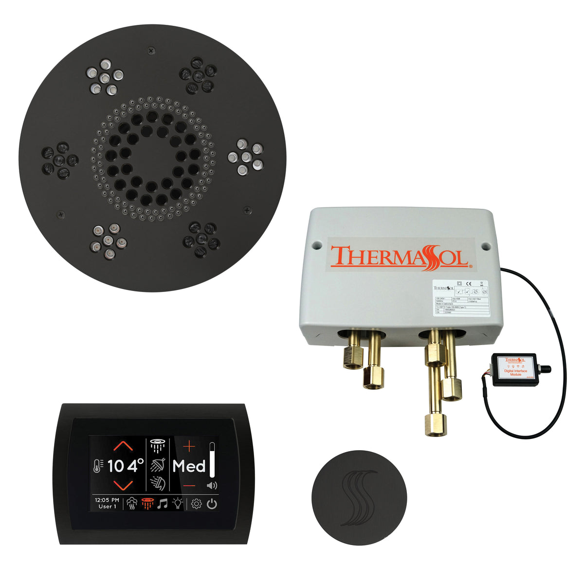 Wellness - Steam Shower Package with Round Trim - Twpsr