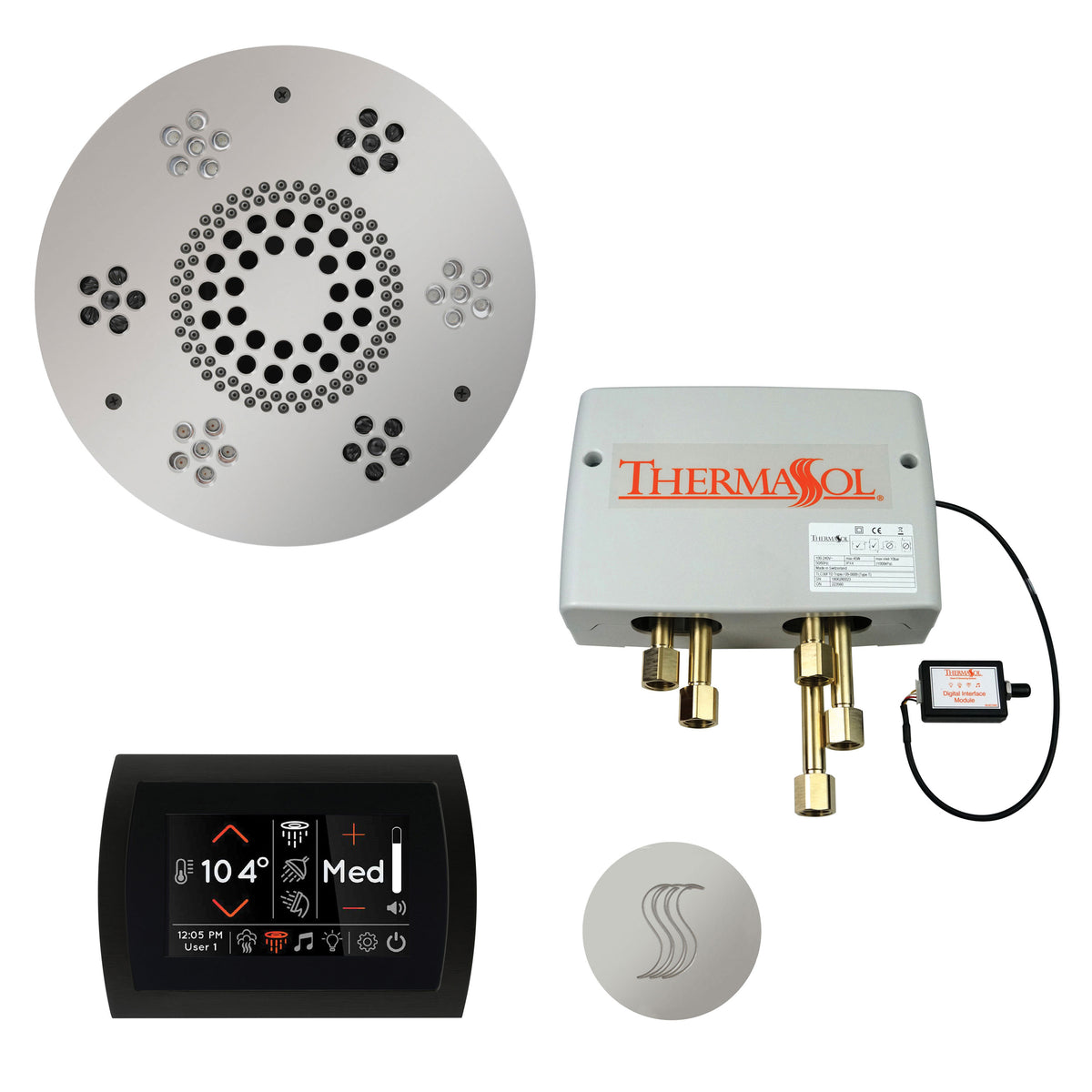 Wellness - Steam Shower Package with Round Trim - Twpsr