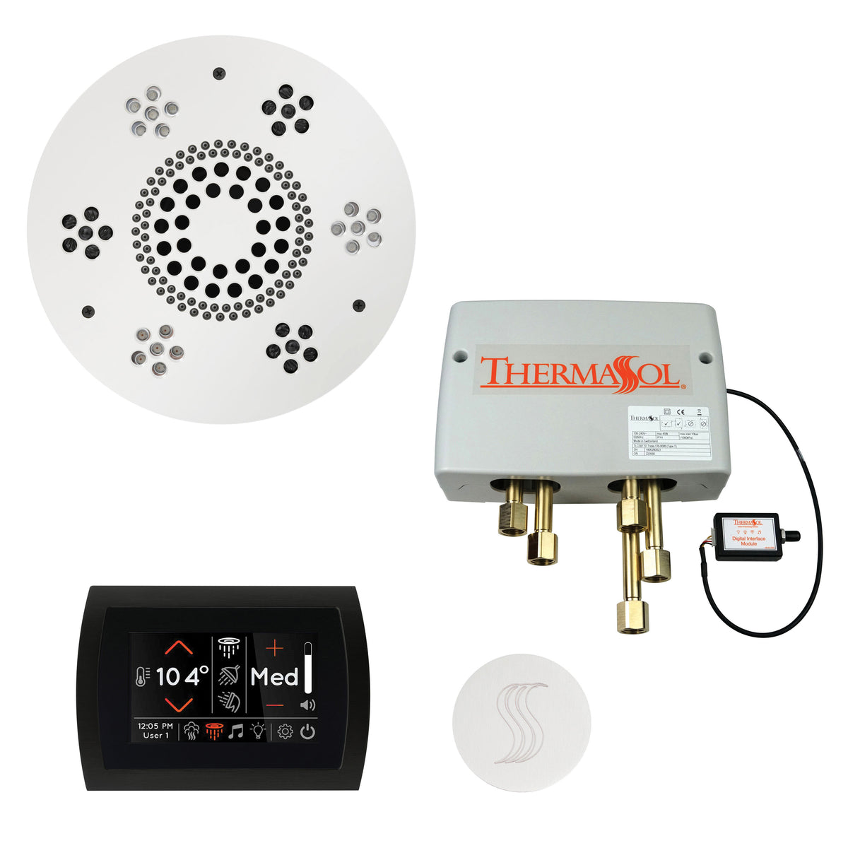 Wellness - Steam Shower Package with Round Trim - Twpsr