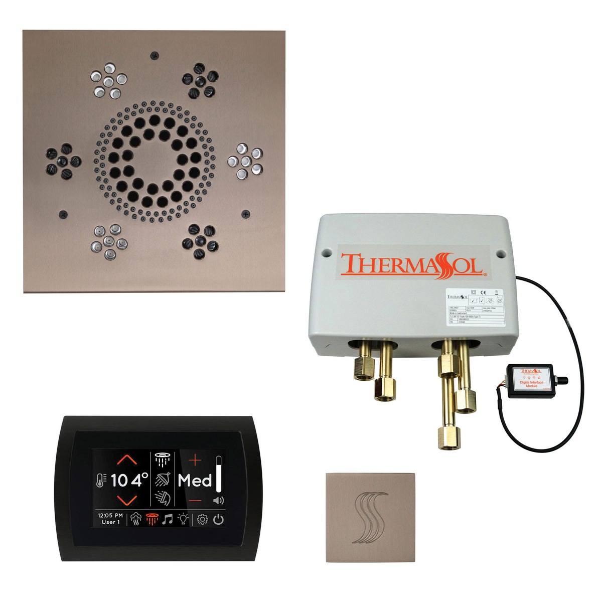 Wellness - Twpss Steam Shower Package with Square Trim