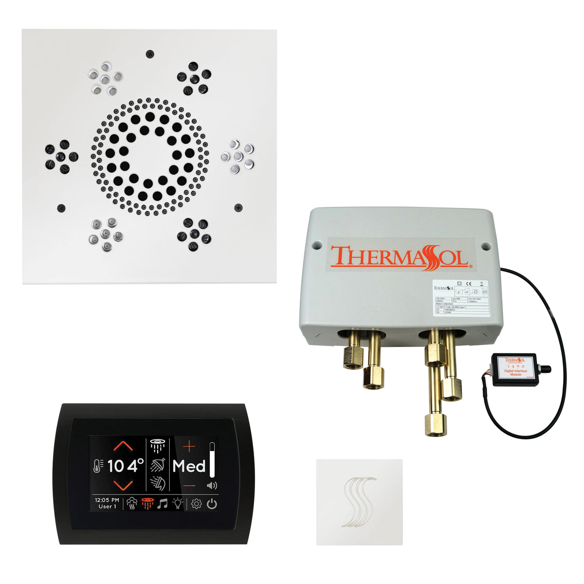 Wellness - Twpss Steam Shower Package with Square Trim