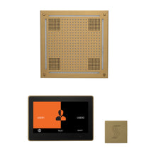 THERMASOL® WHSTP10S-SB Wellness HydroVive Steam Package, LCD Display, Touch Screen Panel, Satin Brass, For Use With TFX, SSA and PRO Series Steam Generators