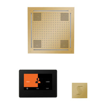 THERMASOL® WHSTP7S-PB Wellness HydroVive Steam Package, LCD Display, Touch Screen Panel, Polished Brass, For Use With TFX, SSA and PRO Series Steam Generators
