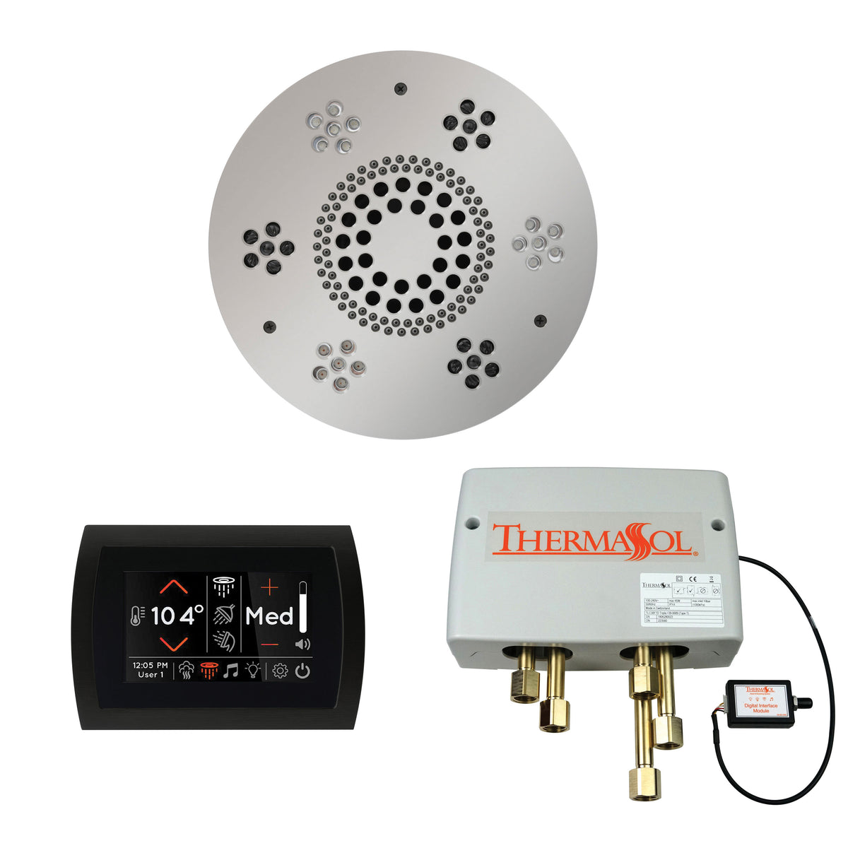 Wellness - Shower Package with Trim - 3/8" - Ceiling Mount