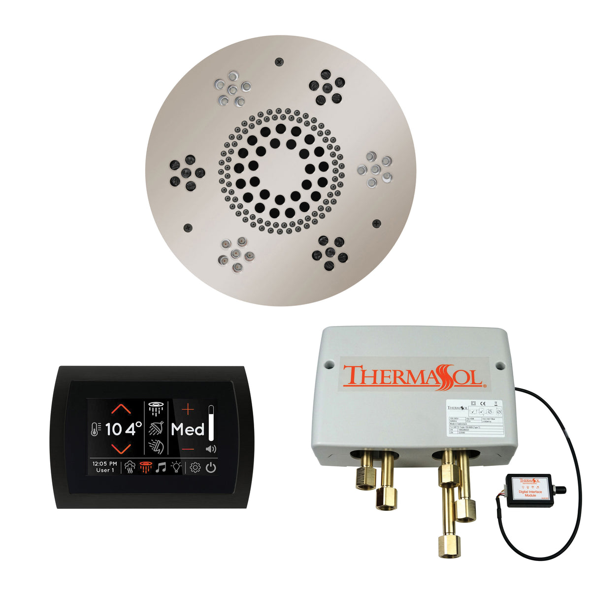Wellness - Shower Package with Trim - 3/8" - Ceiling Mount