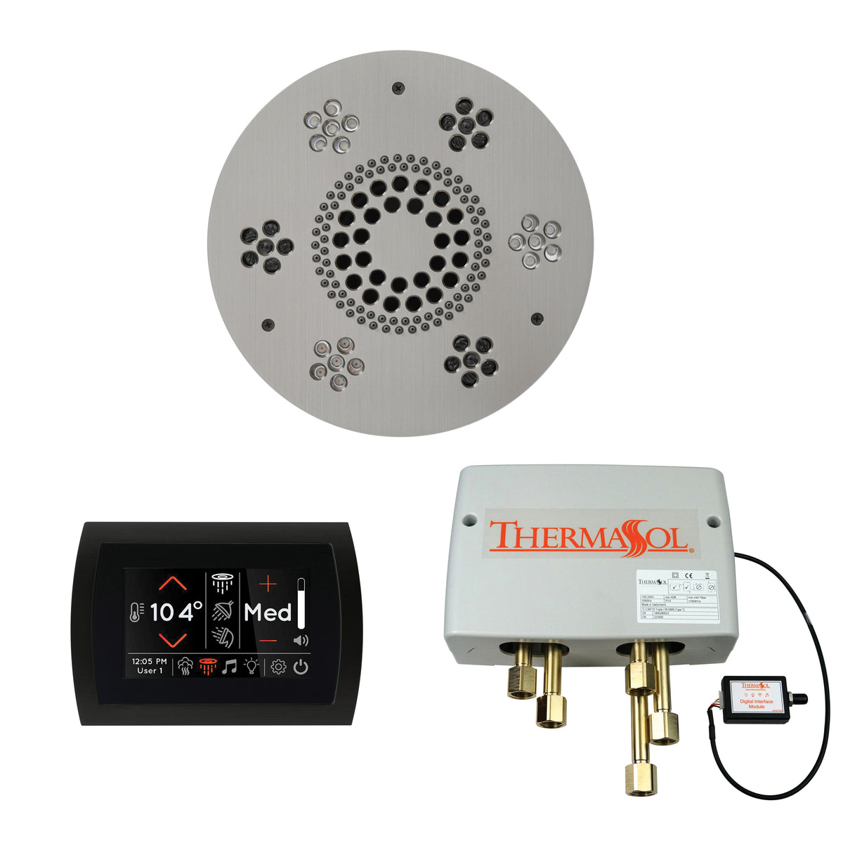 Wellness - Shower Package with Trim - 3/8" - Ceiling Mount