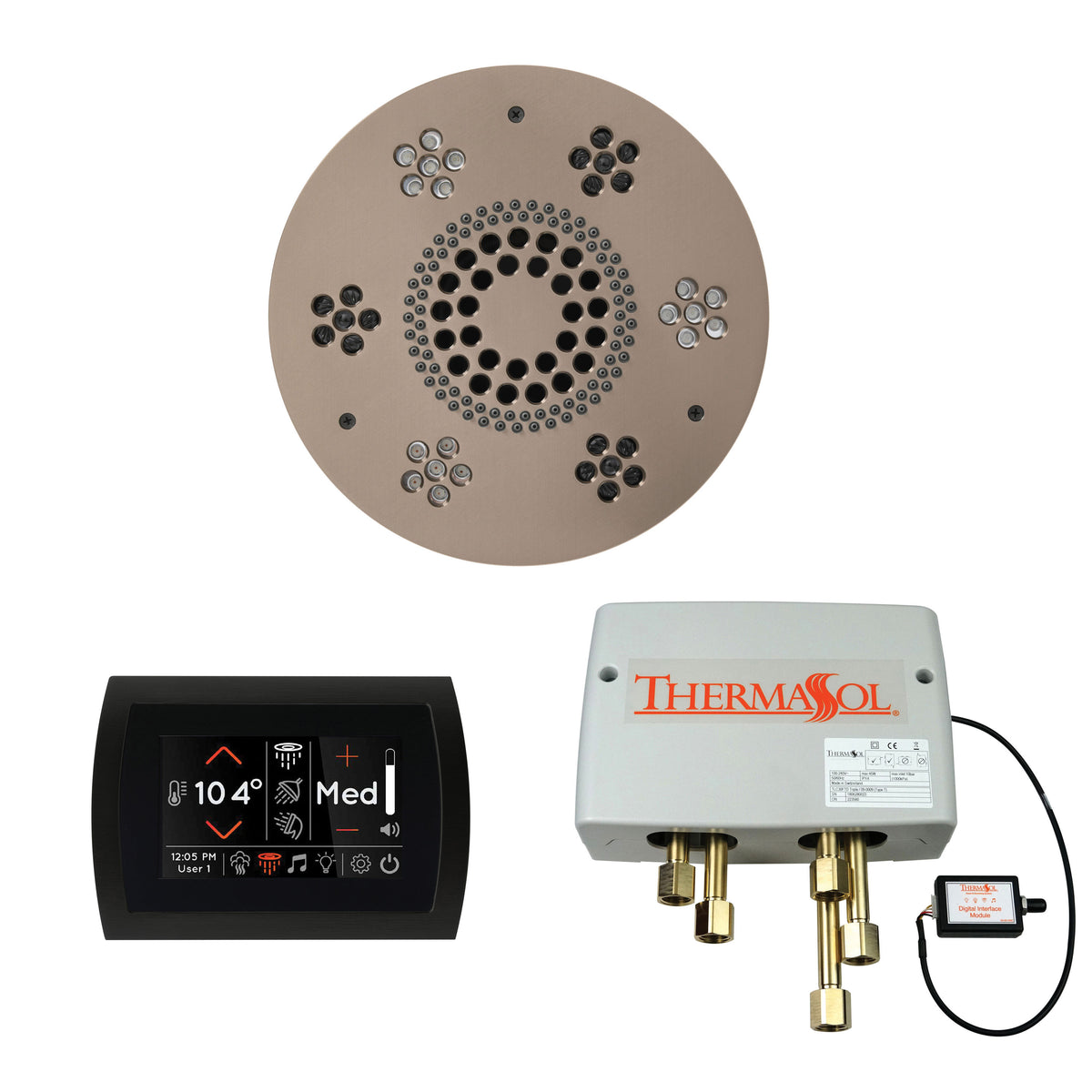 Wellness - Shower Package with Trim - 3/8" - Ceiling Mount