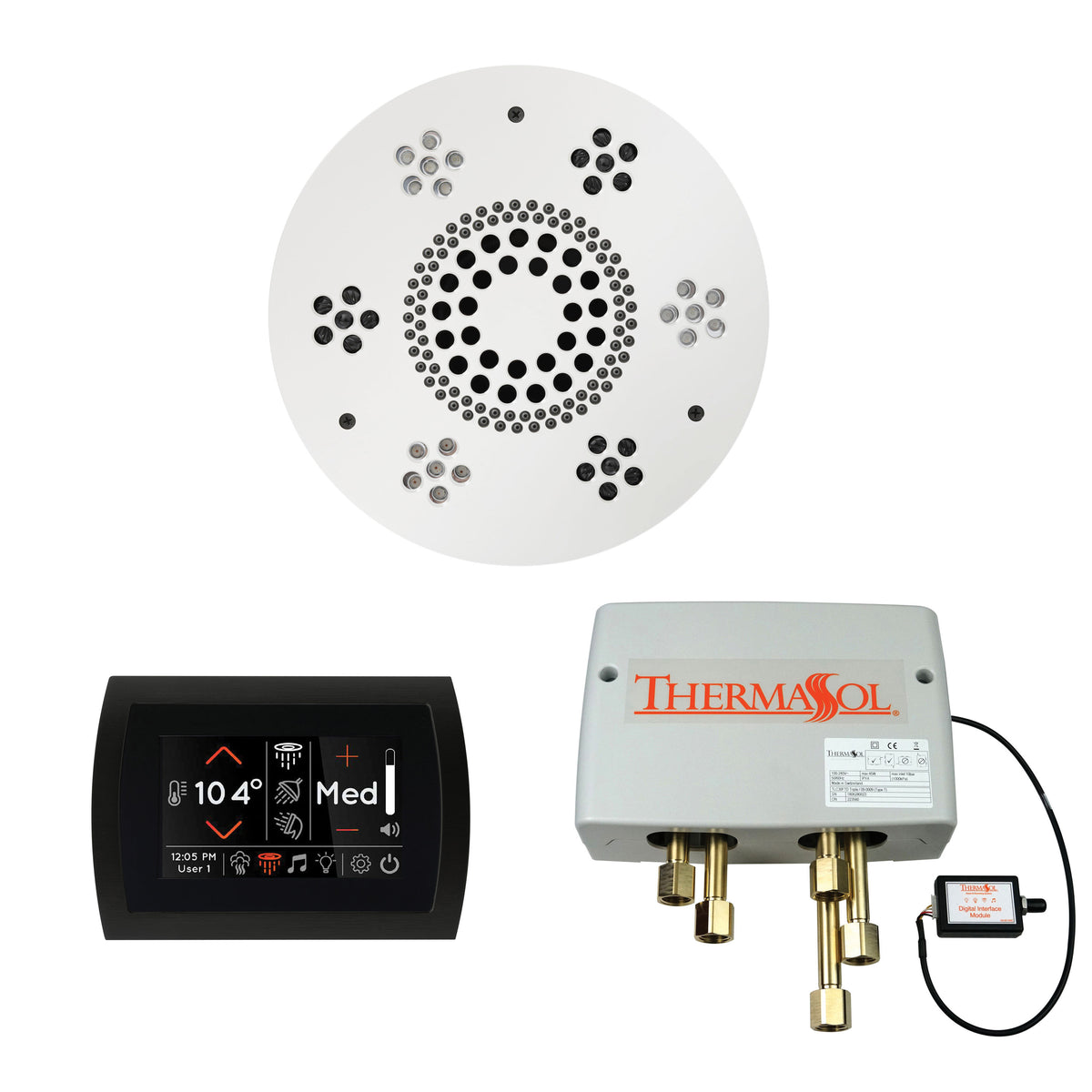 Wellness - Shower Package with Trim - 3/8" - Ceiling Mount