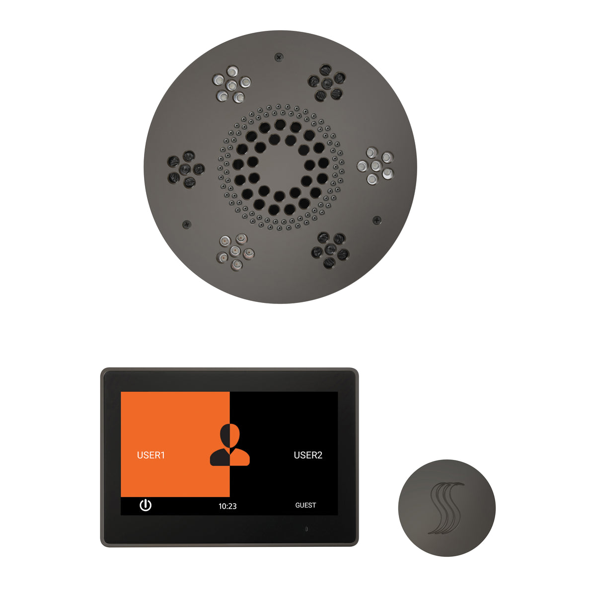 Wellness - Steam Package with Round Trim - LCD Display