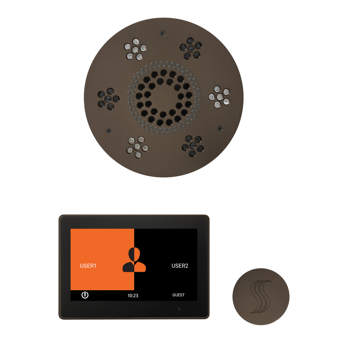 Wellness - Steam Package with Round Trim - LCD Display