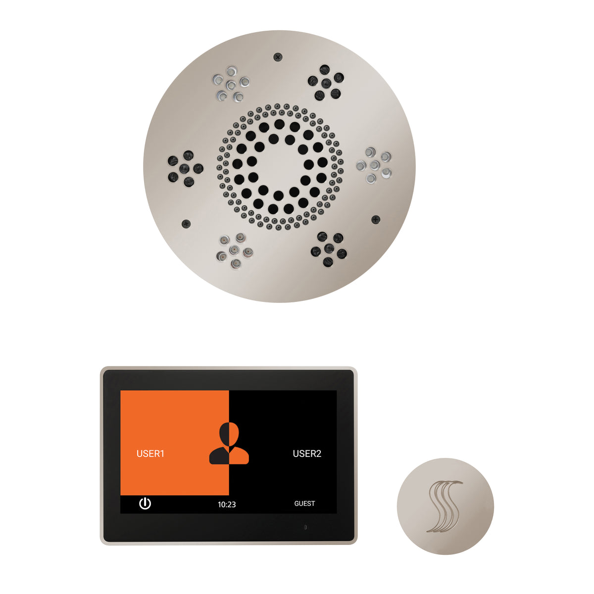 Wellness - Steam Package with Round Trim - LCD Display