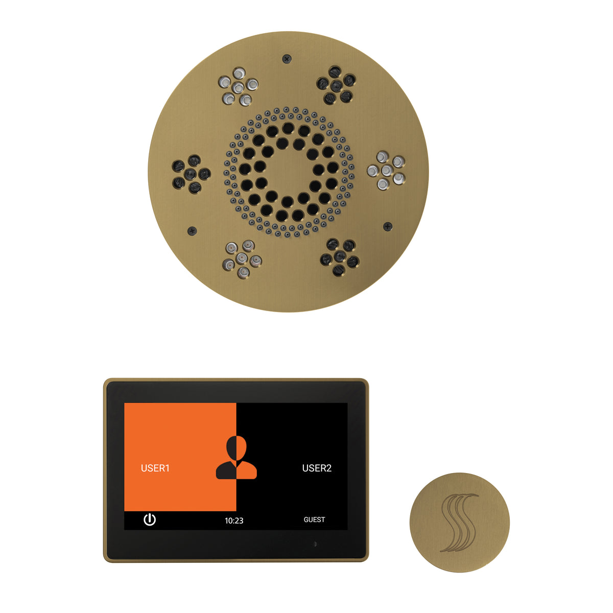 Wellness - Steam Package with Round Trim - LCD Display