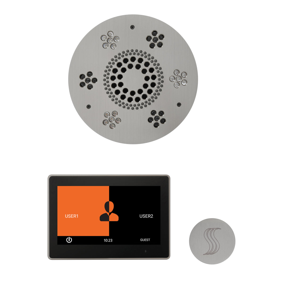 Wellness - Steam Package with Round Trim - LCD Display