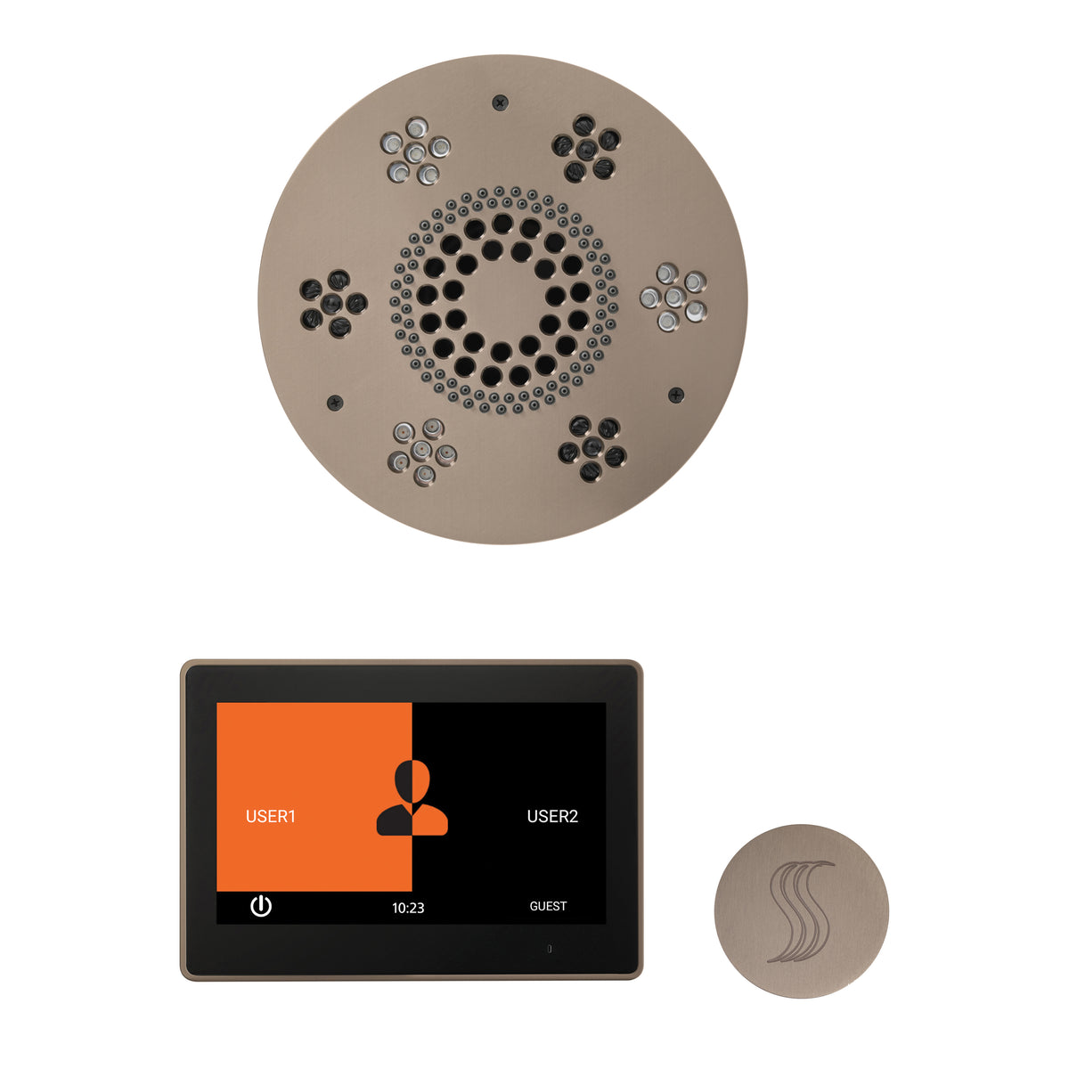 Wellness - Steam Package with Round Trim - LCD Display