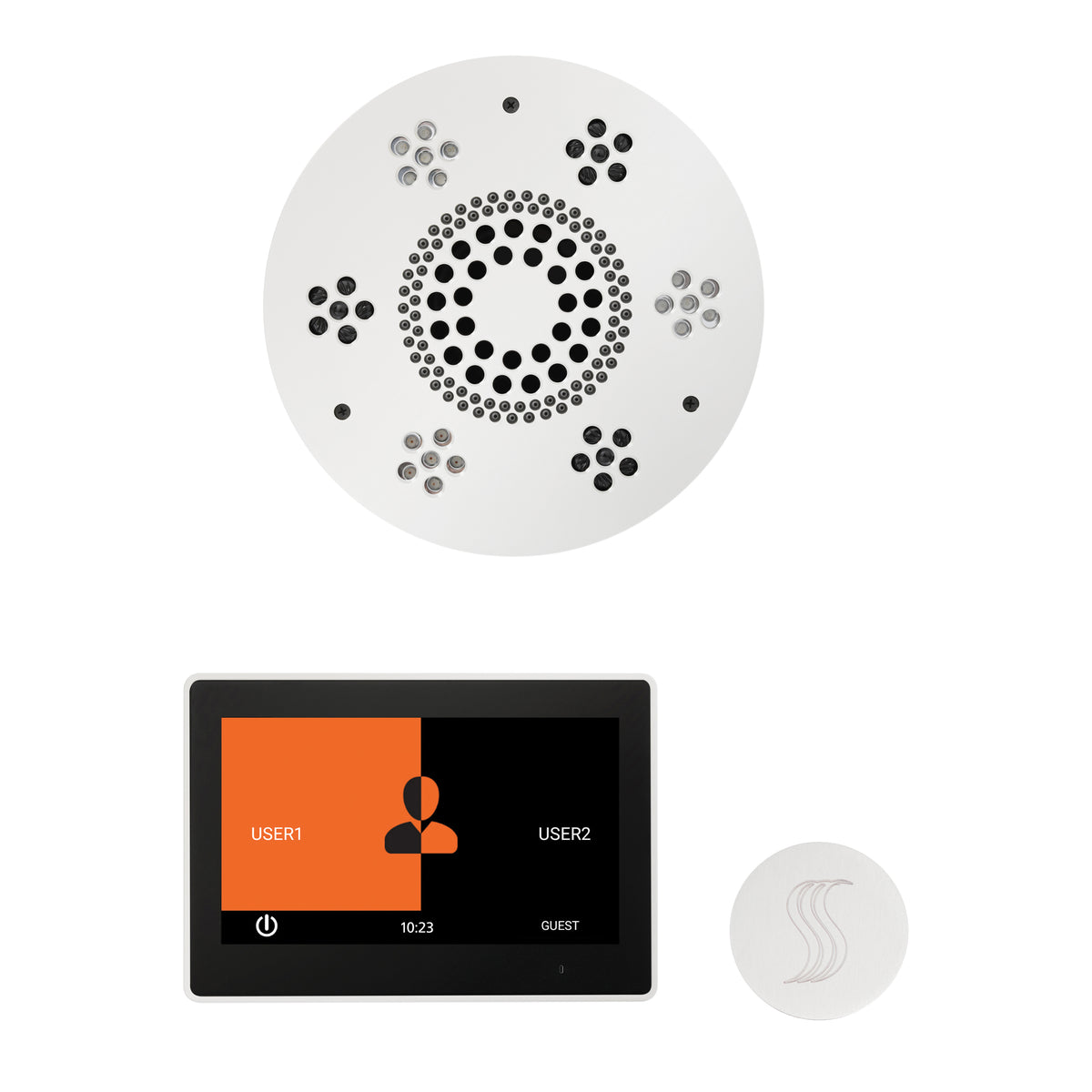Wellness - Steam Package with Round Trim - LCD Display