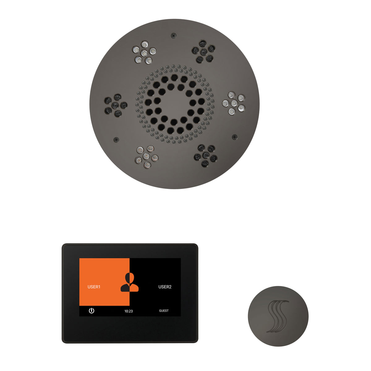 Wellness - Steam Package with Round Trim - Ceiling Mount