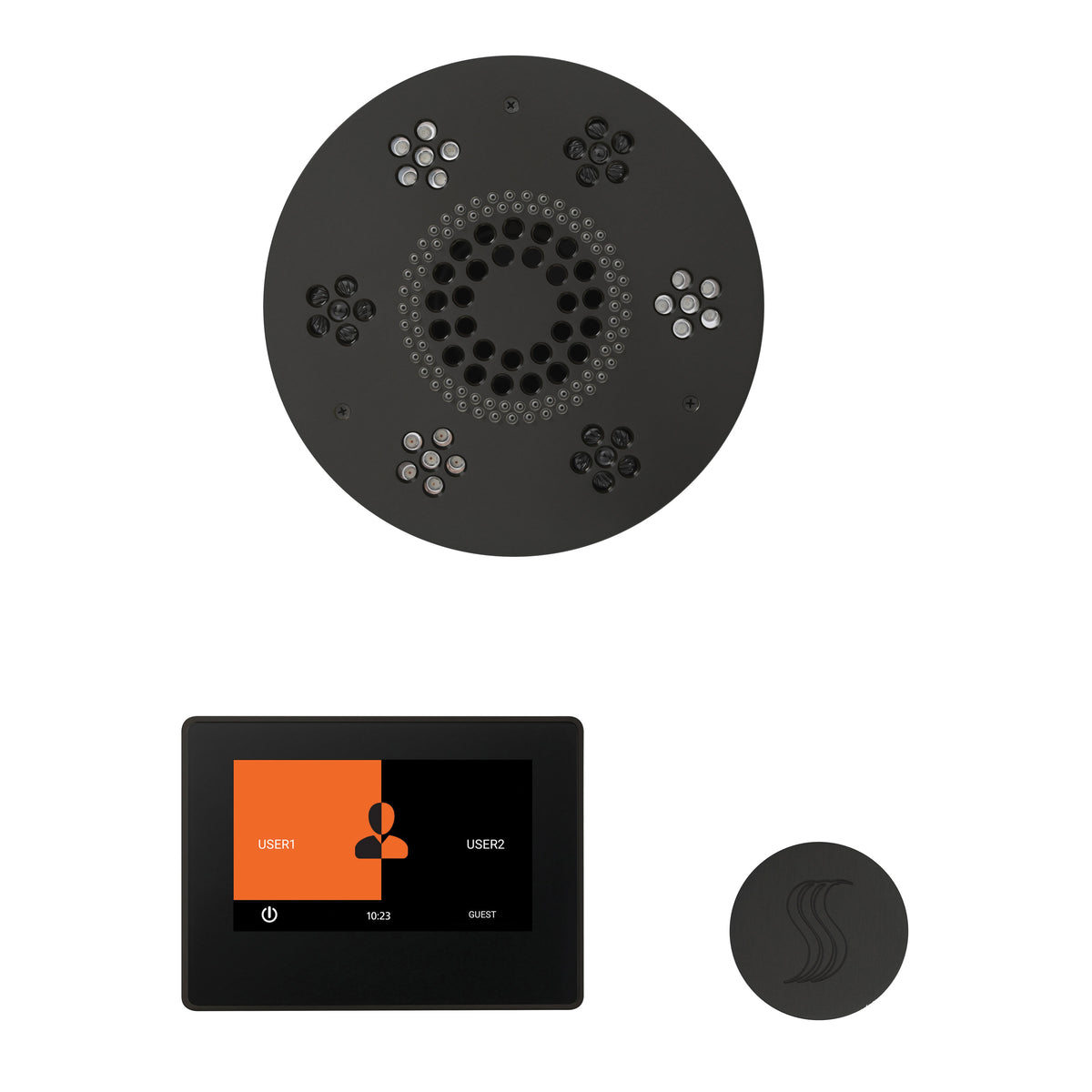 Wellness - Steam Package with Round Trim - Ceiling Mount