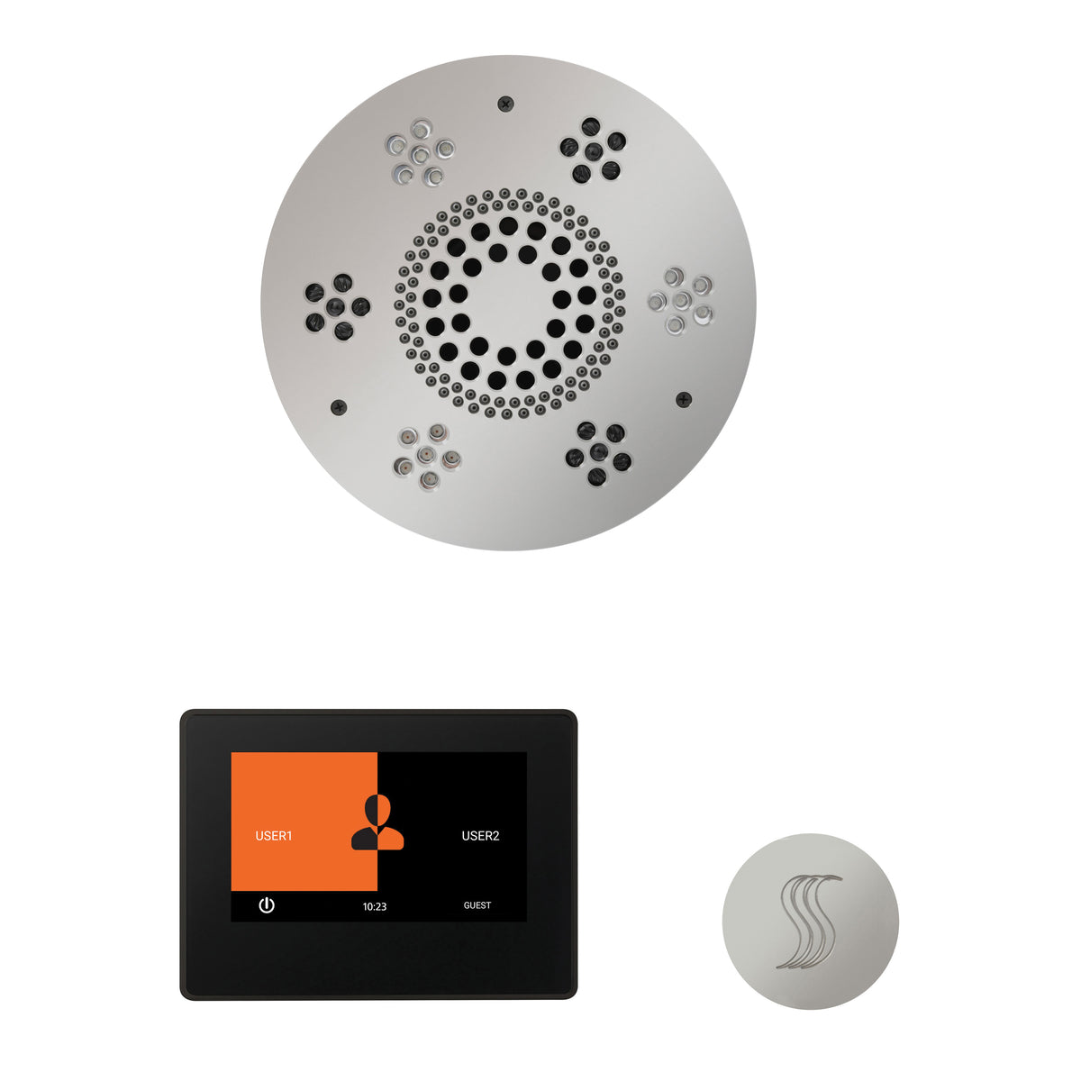 Wellness - Steam Package with Round Trim - Ceiling Mount