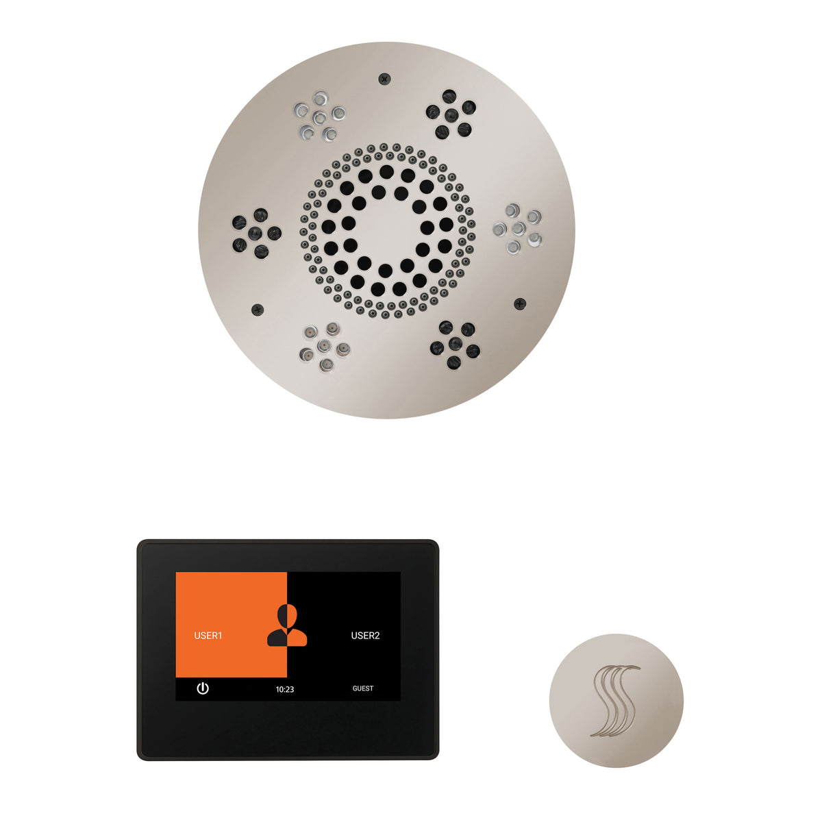 Wellness - Steam Package with Round Trim - Ceiling Mount