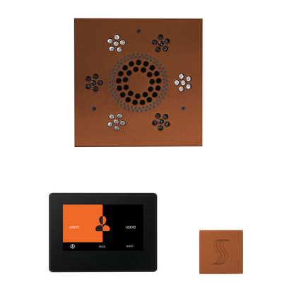 Wellness - Steam Package with Square Trim - Ceiling Mount