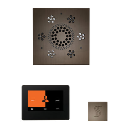 Wellness - Steam Package with Square Trim - Ceiling Mount