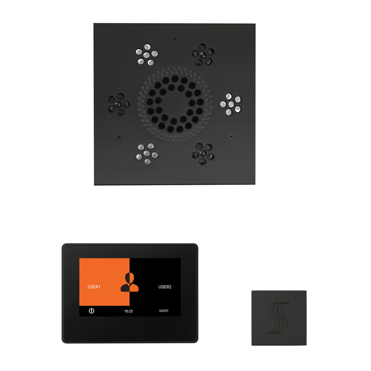 Wellness - Steam Package with Square Trim - Ceiling Mount
