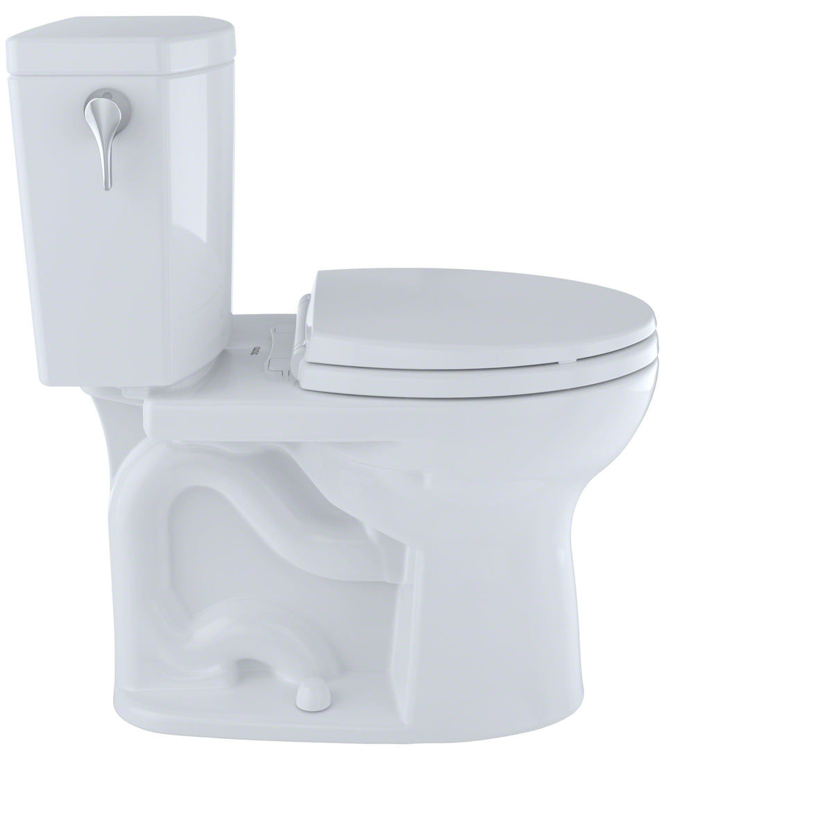 Toto® CST453CUF#51 2-Piece Universal Height Toilet With Left-Hand Chrome Trip Lever, Drake® II 1G®, Round Bowl, 17-1/4 in H Rim, 12 in Rough-In, 1 gpf, Ebony, Import