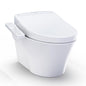 TOTO CWT4263346CMFG#MS Ultra High-Efficiency Toilet, WASHLET+, Elongated Bowl, 16-1/8 in H Rim, 1.28, 0.9 gpf, Matte Silver, Import