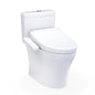 TOTO MW4363346CEMFGN#01 High-Efficiency Toilet, Aquia, Elongated Bowl, 16-1/8 in H Rim, 12 in Rough-In, 1.28 gpf, Cotton White, Import