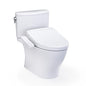 TOTO MW4423346CEFG#01 High-Efficiency Toilet, WASHLET+, Elongated Bowl, 16-1/8 in H Rim, 12 in Rough-In, 1.28 gpf, Cotton White, Import