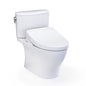 TOTO MW4423446CEFG#01 High-Efficiency Toilet, WASHLET+, Elongated Bowl, 16-1/8 in H Rim, 12 in Rough-In, 1.28 gpf, Cotton White, Import