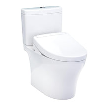 TOTO MW4463446CEMGN#01 High-Efficiency Toilet, WASHLET+, Elongated Bowl, 14-15/16 in H Rim, 12 in Rough-In, 1.28 gpf, Cotton White, Import